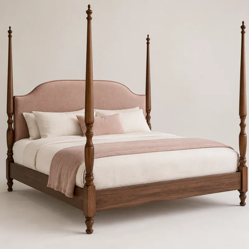 Canopy Four-Poster Bed — AI concept created with Dream Studio