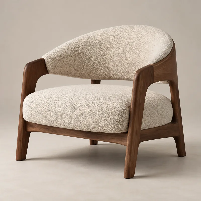 Arched Reading Chair — AI concept created with Dream Studio