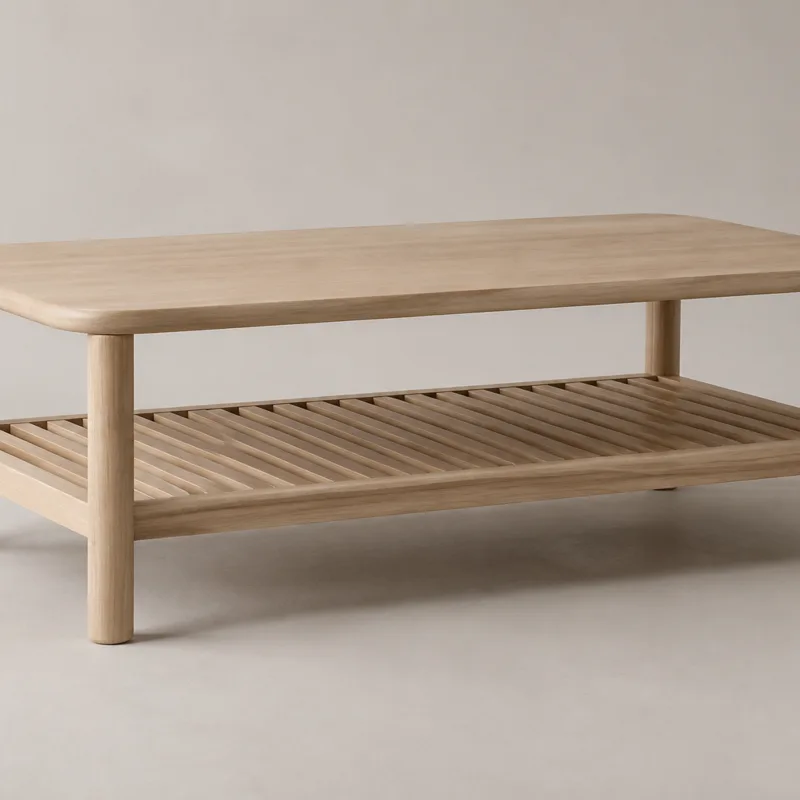 Japandi Low Coffee Table — AI concept created with Dream Studio